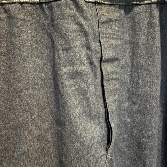 Vintage Sears Overalls Mens 46x31 Blue Denim Bib Made in USA Union Workwear 80s - Picture 10 of 15